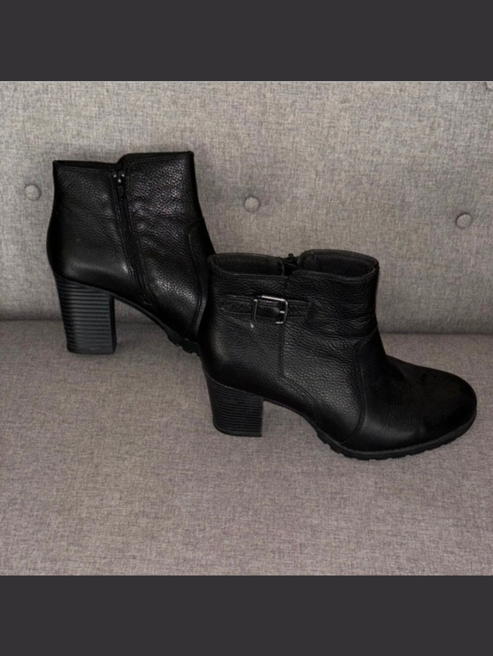 Clark's Collection by Clark’s boots shoes women’s size 8-1/2 8.5 Black heeled